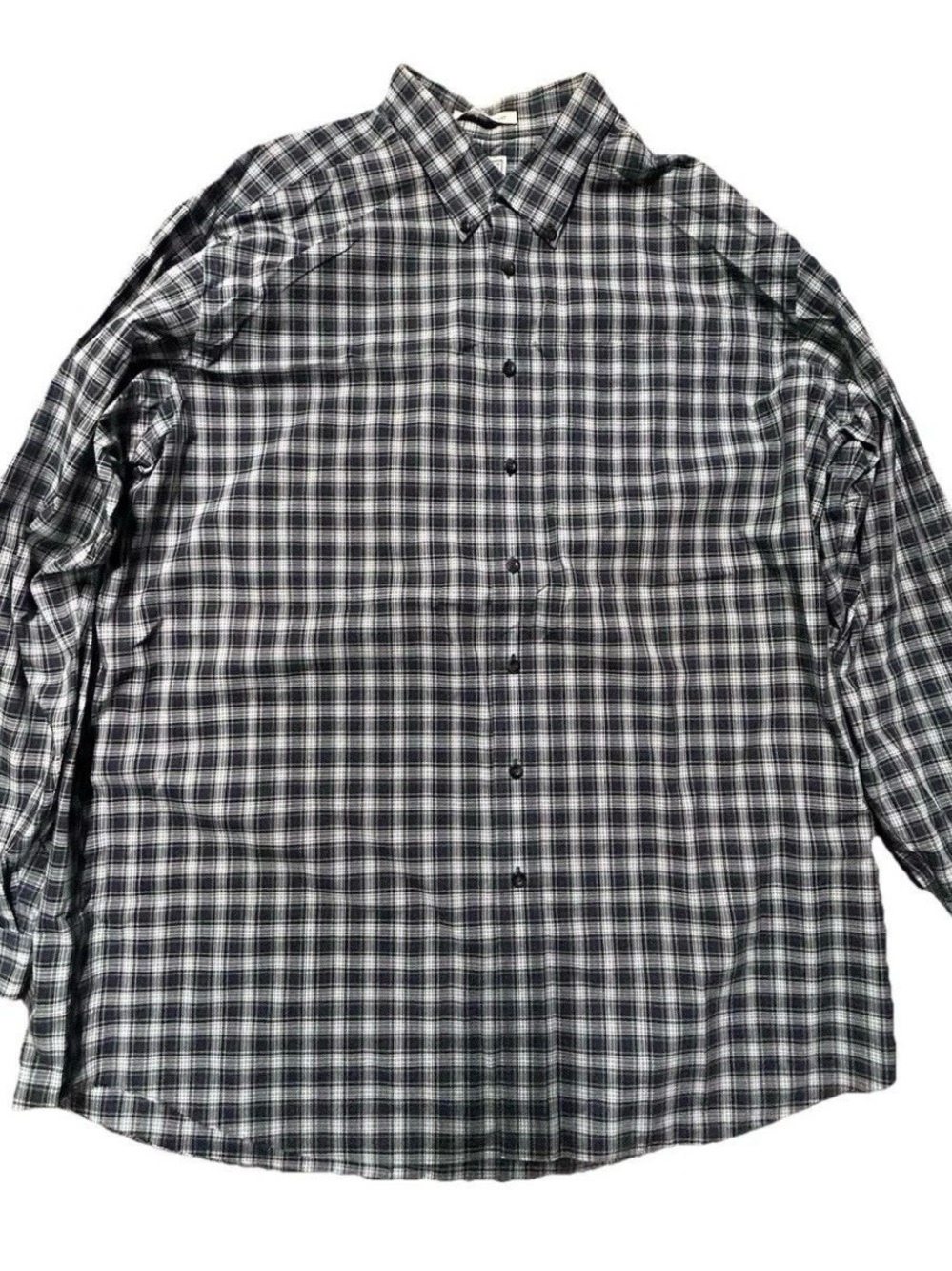 Men’s LL Bean Wrinkle Resistant Plaid Button Down Shirt Size XXLT